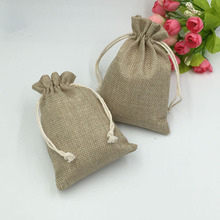 10*14cm 1000pcs Vintage Natural Burlap Hessia Gift Candy Bags Wedding Party Christmas Favor Gift Pouch Jute Drawstring Bag 2024 - buy cheap