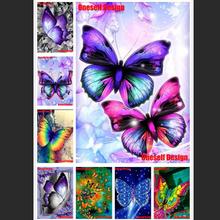 Wonderful  Diamond embroidery Full Square Butterfly 5D Diamond Painting Full Set Animal flower rhinestone pictures Wall Sticker 2024 - buy cheap