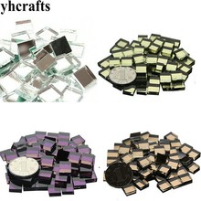 500PCS/500Gram/LOT,Color select 1cm Square glass mirror mosaic Handmade accessories Craft material Mosaic art 2024 - buy cheap