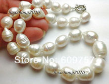 Collar de perlas cultivadas de Tahitian, joyería natural auténtica de 11-12mm, ganchos para collares de 18 pulgadas 2024 - compra barato
