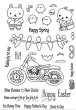 Easter bunny Transparent Clear Silicone Stamp/Seal for DIY scrapbooking/photo album Decorative clear stamp A007 2024 - buy cheap