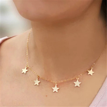 Estrela pingentes colar jóias artesanais ouro enchido gargantilha collier femme kolye colares collane jóias boho colar para mulher 2024 - compre barato