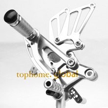 Для Honda CBR600 F4i 2001-2006 CNC Rearsets подножки задний комплект мотоциклетные подножки Серебристые 2024 - купить недорого