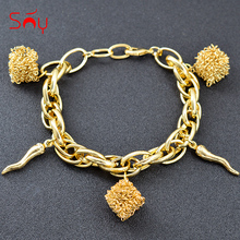 Pulsera de amuleto Sunny joyería para mujer, brazalete de cadena de mano de Dubái, joyería para fiestas, accesorios 2024 - compra barato