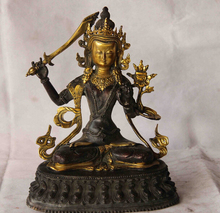 Song voge-GEMA S0940, espada Manjushri, Bodhisattva, kwan-yin, estatua de bronce del Tíbet 2024 - compra barato