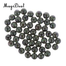 50PCS 16mm Colorful Glass Marbles, Kids Marble Run Game, Marble Solitaire Toy Accs Vase Filler & Fish Tank Home Decor - Black 2024 - buy cheap