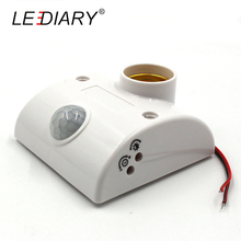LEDIARY IR Sensor E27 Wall Lamp Automatic Body Infrared Sensor PIR Motion Detector Lamp Holder Base Adjustable Time&Sensitivity 2024 - buy cheap