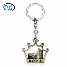 dongsheng jewelry Roman architecture Pendants Keychain Keyrings Men Key Chain Metal Car Key Holder Accessories chaveiro llavero 2024 - buy cheap