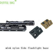 outdoor activity CS water bullet gun accessories Nylon flashlight 45 degree side base M300 M600 balck sand  QJ109 2024 - buy cheap