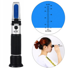 portable refractometer hydrometer for Alcohol Meter Tester 0-80% Wine Alcohol Tester Meter alcoholometer alcoholmeter 2024 - buy cheap