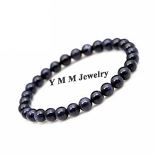 Wholesale 5pcs/lot 6mm Blue Sand Stone Beaded Bracelet Natural Stone Women's Bracelet For Gift 2024 - buy cheap