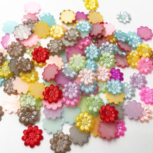 Cuentas de perlas de mezcla de flores para boda, 50 Uds., adornos artesanales, 13mm 2024 - compra barato