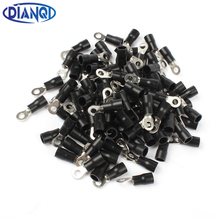 RV3.5-4 Black Ring insulated terminal 100PCS/Pack suit 2.5-4mm2 cable Crimp Terminal Cable Wire Connector14-12AWG RV 2024 - buy cheap