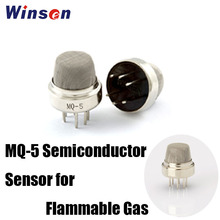 Sensor Semiconductor Winsen MQ-5/MQ-5B para detección de fugas de Gas Combustible GLP, alarma de fuga de Gas CH4 de larga vida útil, 10 piezas 2024 - compra barato