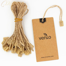 1000 pieces/lot jute hemp hang tag string in apparel 20cm jute hang tag string cord for garment price tag label 2024 - buy cheap