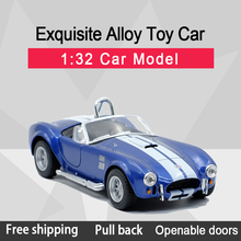 Kinsmart 1:32 1965 Shelby Cobra 427 S/C сплава литья под давлением Модель автомобиля игрушки с отступить для детей подарки коллекция игрушек 2024 - купить недорого