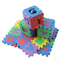 Tapete infantil colorido, jogo de letras do alfabeto com 36 drive, quebra-cabeças para crianças engatinhando, brinquedo educacional 2024 - compre barato