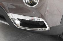 FOR BMW X3 F25 2011 2012 2013 ABS Chrome Exterior Front Fog Lamp Light Cover Trim 4pcs Glossy 2024 - buy cheap