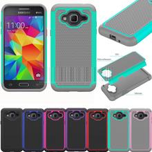 Rugged Hybrid Rubber Impact Hard Dual Layer Case Cover For Cricket Samsung Galaxy Amp Prime 2024 - buy cheap