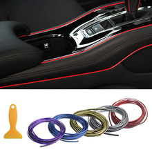 KEIN 5M plating Interior Decoration Strips Moulding DIY Universal Trim Strips Car Central Control and Door Decoration Strip AUTO 2024 - buy cheap