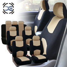 7 Seat Cloth Art Car Seat Cover Compatible Universal Fit Most Car Seat Covers Protector Automobiles Interior Accessories T146 2024 - buy cheap