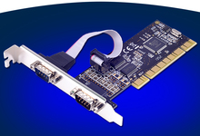 PCI-Dual Port Serial DB9 RS232 RS-232 2-Port Controller Adapter Card Бесплатная доставка 2024 - купить недорого