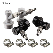 Ball Lock Keg MFL Disconnects Kit, Keg Fittings with Stainless Steel Swivel Nuts 5/16 Gas, 1/4 Liquid Barbed & Worm Clamp 2024 - buy cheap