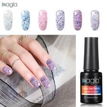 Inagla 24 Colors Nail Art Design Cheese Sand Gel Polish 15ml Soak Off Base Top Coat Needed Long-lasting UV LED Gel Gelpolish 2024 - buy cheap