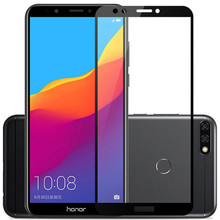 2.5D полное закаленное стекло для Huawei Honor 7C защита экрана Honor 7 C Защитная AUM-L41 Русская версия 5,7 дюймов 2024 - купить недорого