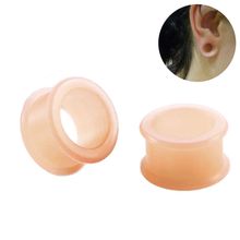 2019 Hot Sell Pair Silicone Ear Plugs Gauges Earrings Women Men Expander Ear Stretcher Flesh Ear Tunnel Body Piercing Jewelry 2024 - buy cheap