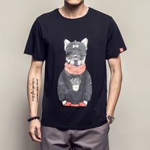 harajuku cartoon dog men t shirt streetwear tee shirt homme camiseta masculina 5XL large size modis tops & tees male clothes 2024 - buy cheap