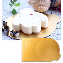 8 inch Round Square Dessert Displays Tray Gold Paper Cake Boards Wedding Birthday Cake Pastry Tools Decoration 2024 - buy cheap