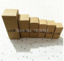 free shipping 50 pcs a lot 15ML 32x32x77mm essential oil packing box/Handmade gift packing box/DIY blank kraft paper boxes label 2024 - buy cheap