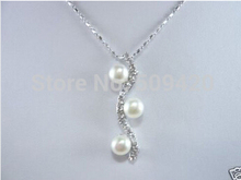 Free shipping >>pretty!white cultured pearl pendant necklace 2024 - buy cheap