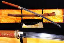 HANDMADE DAMASCUS FOLDED STEEL JAPANESE MARU SAMURAI SWORD KATANA 2024 - buy cheap