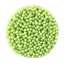 Cuentas redondas de perlas de imitación de plástico, Color verde claro, 4mm de diámetro, venta al por mayor para joyería DIY y CN-BSG01-01LGN de collar, 2000 unids/lote 2024 - compra barato