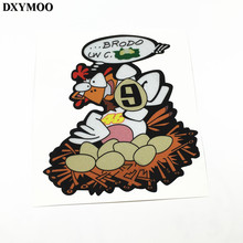 Car Stickers MOTO GP Egg Brodo Chicken Funny Motorbike Stickers 3M 2024 - buy cheap