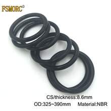 2pcs OD 325 330 335 340 345 350 355 360 365 370 375 380 385 390mm*8.6mm Thickness CS NBR o ring sealing Gasket Nitrile Rubber 2024 - buy cheap