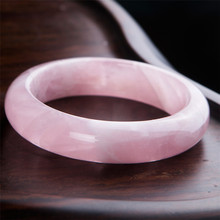 Женский браслет из розового кварца с кристаллами, размеры 55/56/57/58/59/60/61/62 мм 2024 - купить недорого