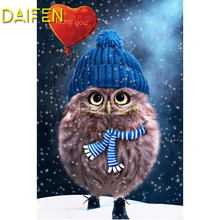 Full Square Diamond mosaic snow hat owl heart love 5D DIY Diamond embroidery Cross stitch Full Round Diamond painting 2024 - buy cheap