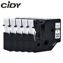 cidy 5pcs 45803 Compatible Dymo Labelmanager 19mm D1 Black on White Dymo Maker 45808 Label Tape Cartridges for DYMO LM160 LM280 2024 - buy cheap