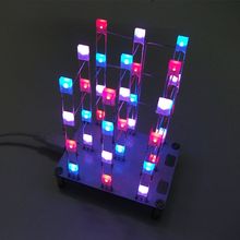 LED Light Cubes Diy Kits Electronic Kit Touch Control 3x3x4 Cube Multicolour 2024 - buy cheap