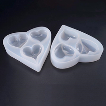 Nuevos tipos de moldes de resina epoxi de silicona en forma de corazón, accesorios de joyería, moldes artesanales, herramientas de joyería 2024 - compra barato
