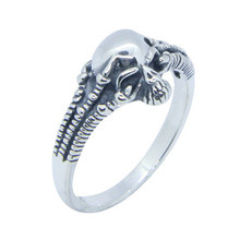 Size 6-10 Lady Girls 925 Sterling Silver Ghost Claw Skull Ring Jewelry Newest S925 Fashion Ring 2024 - buy cheap