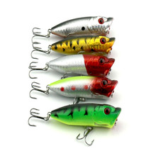 5pcs Popper Fishing Lure Top Water 13G/6.5CM Swimbait Crank Bait Wobblers Fishing Tackle Tool Artificial Hard Bait 2024 - buy cheap