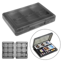 28-в-1 черный чехол для игровой карты держатель хранение картриджей коробка для Nintendo DS 3DS 2024 - купить недорого
