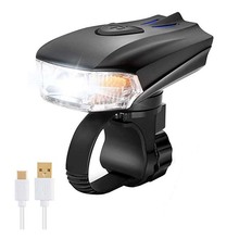 Farol dianteiro usb recarregável, luz de 500 lúmens para bicicleta, luz de led inteligente mtb brilhante anti-reflexo, 1200mah 2024 - compre barato