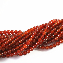 Natural Red agat stone carnelian onyx 6mm 8mm 10mm 12mm high quality round Loose beads making jewelry A40 2024 - buy cheap