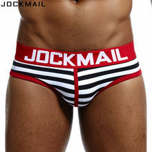JOCKMAIL Brand underwear men Cotton Sexy striped men bikini briefs cuecas calzoncillos hombre slip Gay underwear male panties 2024 - buy cheap