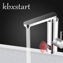 Kbxstart Bathroom Instant Hot Water Heater Tap	360 Degree Rotation Kitchen Faucet With Led Display 3000W 220V EU Plug M1D 2024 - buy cheap